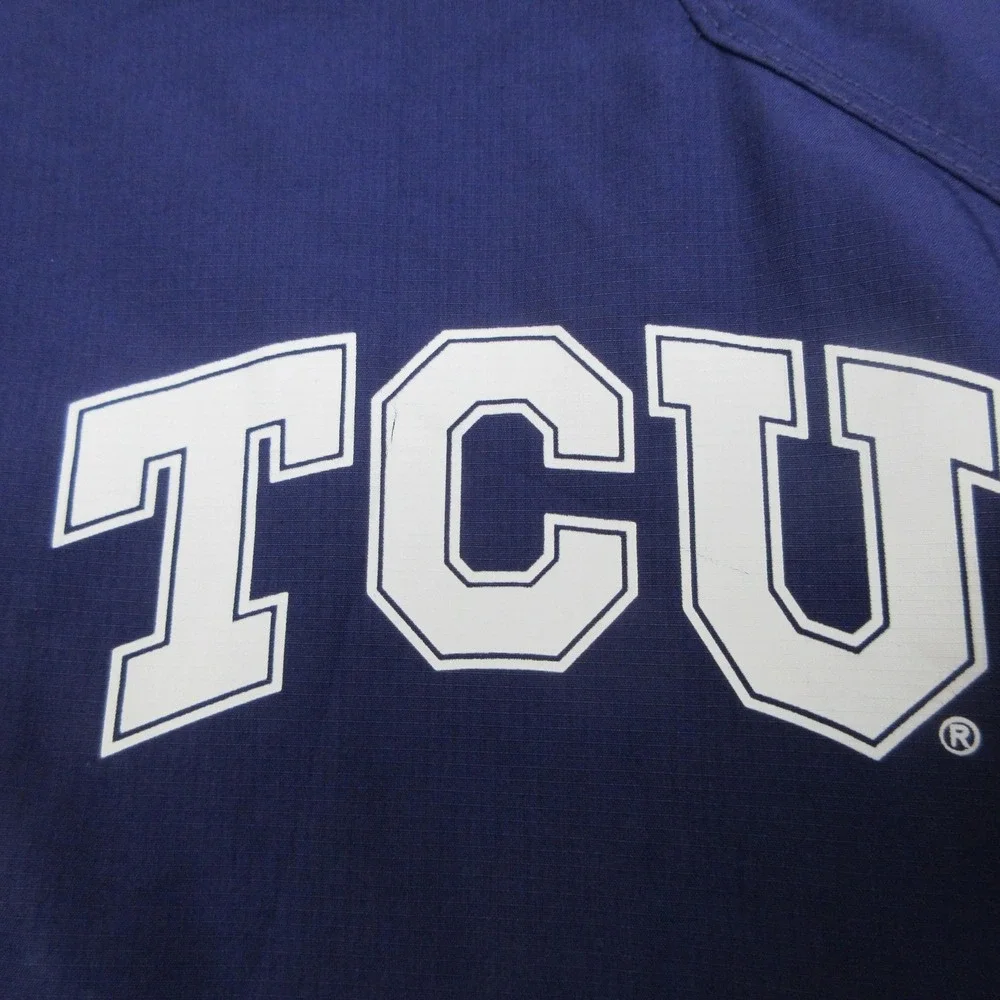 TCU Horned Frogs Nike Pullover Jacket Men M Purple NCAA Football Storm Fit Sport